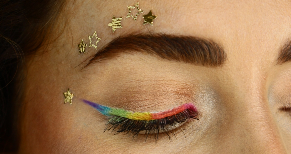rainbow eyeliner